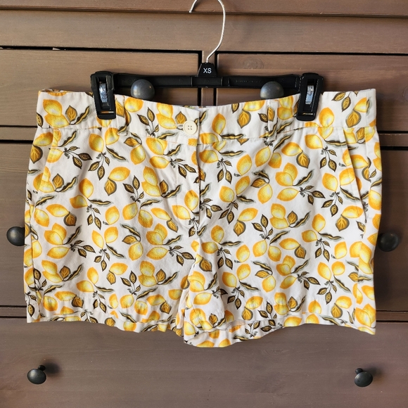 LOFT Pants - LOFT Lemon Pattern Women's Shorts Size 12